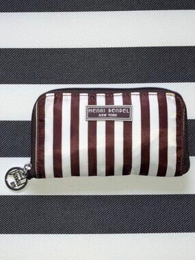 Henri Bendel Signature Stripe Packable Shoulder / Market Bag